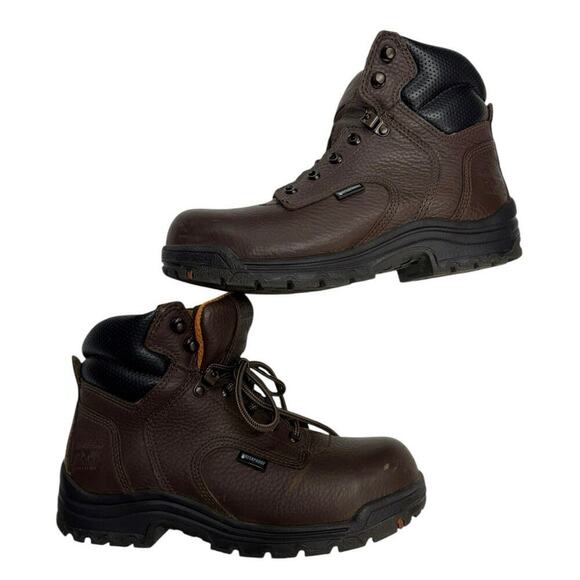 Timberland Pro Womens Titan Alloy Toe Waterproof Boot Brown Size 8 M - Picture 3 of 14